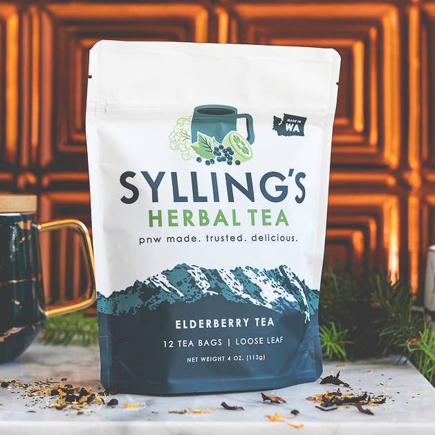 Hyldebær urtete for engroshandel hos Sylling'S Elderberry