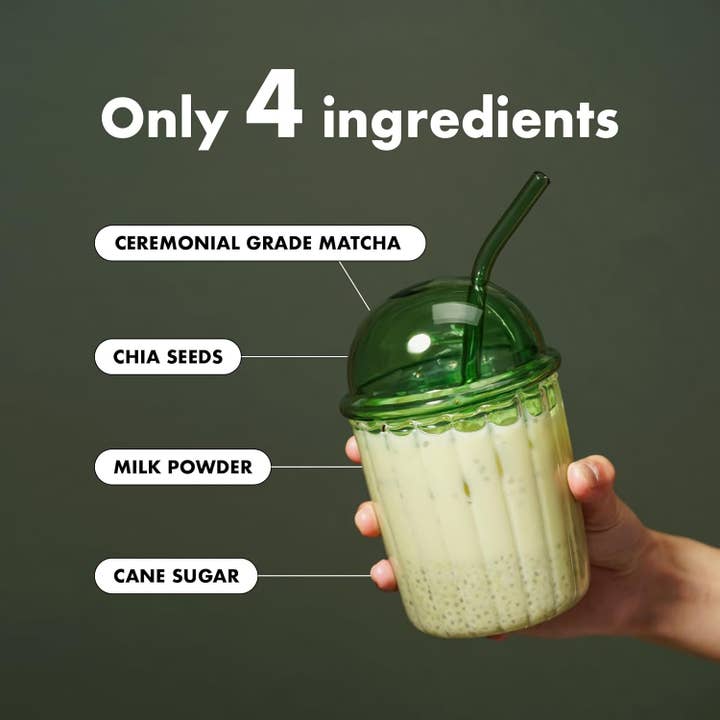 Le Foöd - Wholesale Beverage Mix - Chia Bubble Tea - Japanese Matcha Superfood Latte