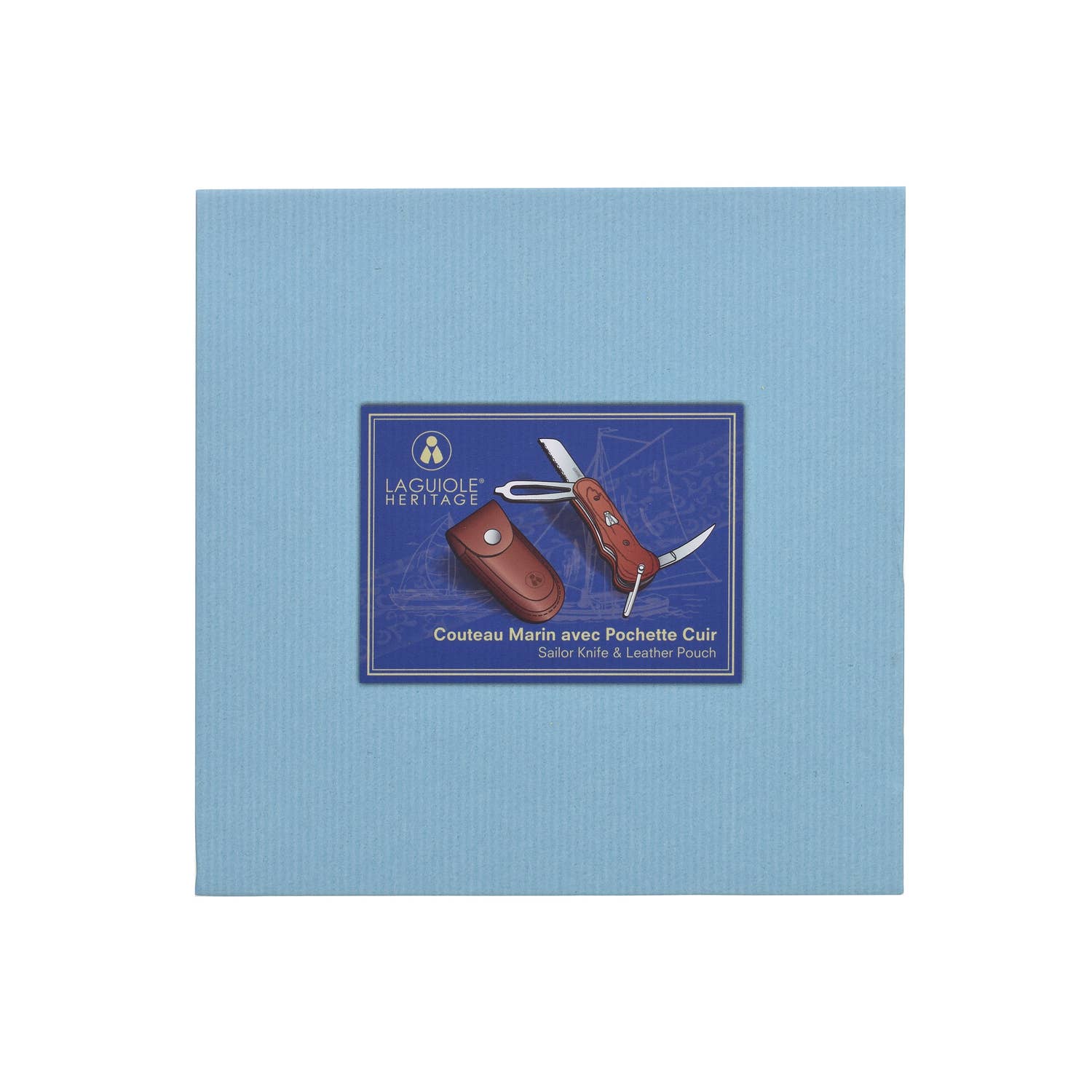 Laguiole - Wholesale Pocket Knife/Holder - Laguiole Heritage Marine Folding Knife  5