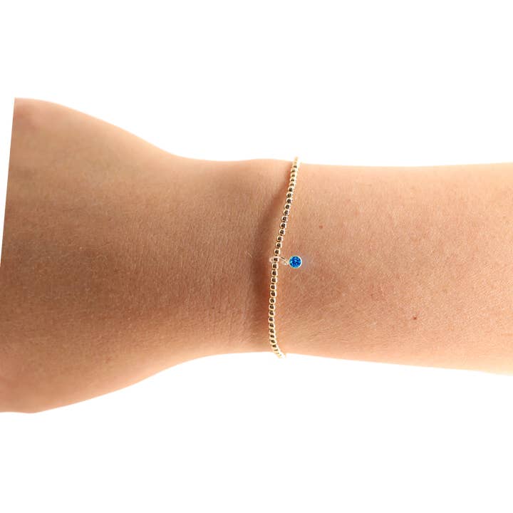 Beaded Blondes – wholesale Charm/dangle bracelet – Pack of 12: Birthstone Charm Bracelets15