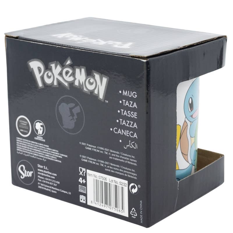 Stor - Vendita all'ingrosso Tazza - Tazza in ceramica Stor da 325 ml con cofanetto regalo Pokémon 4 ballerini3