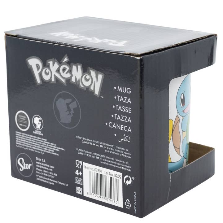 Stor - Vendita all'ingrosso Tazza - Tazza in ceramica Stor da 325 ml con cofanetto regalo Pokémon 4 ballerini3