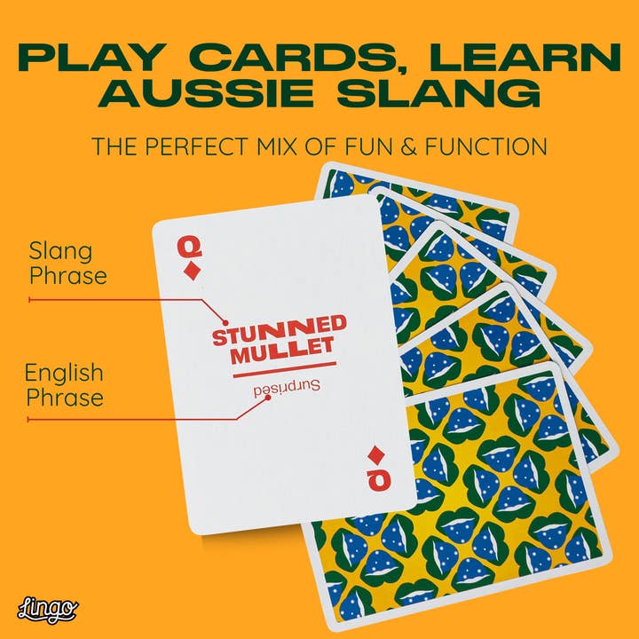 Lingo Playing Cards - Wholesale Playing cards - Aussie Slang Travel Playing Cards2
