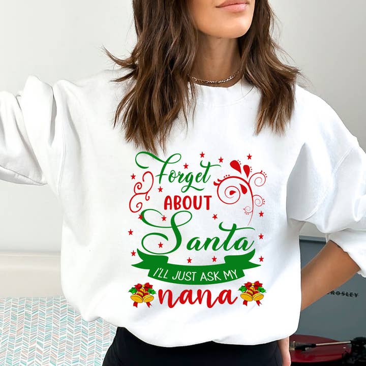 LA Shirt Company - Wholesale Graphic Sweatshirt - Women's - Forget About Santa - Sweatshirt & Hoodie3