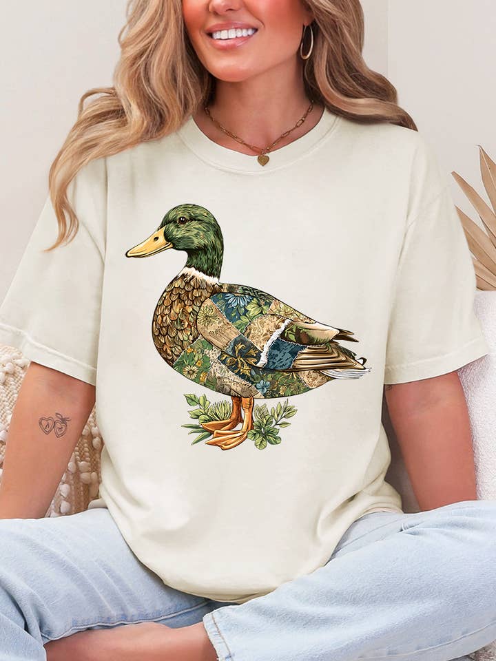 Patchwork Mallard Comfort Colors Adult Ring-Spun Cotton Tee for wholesale by Wholesale Accessory Market
