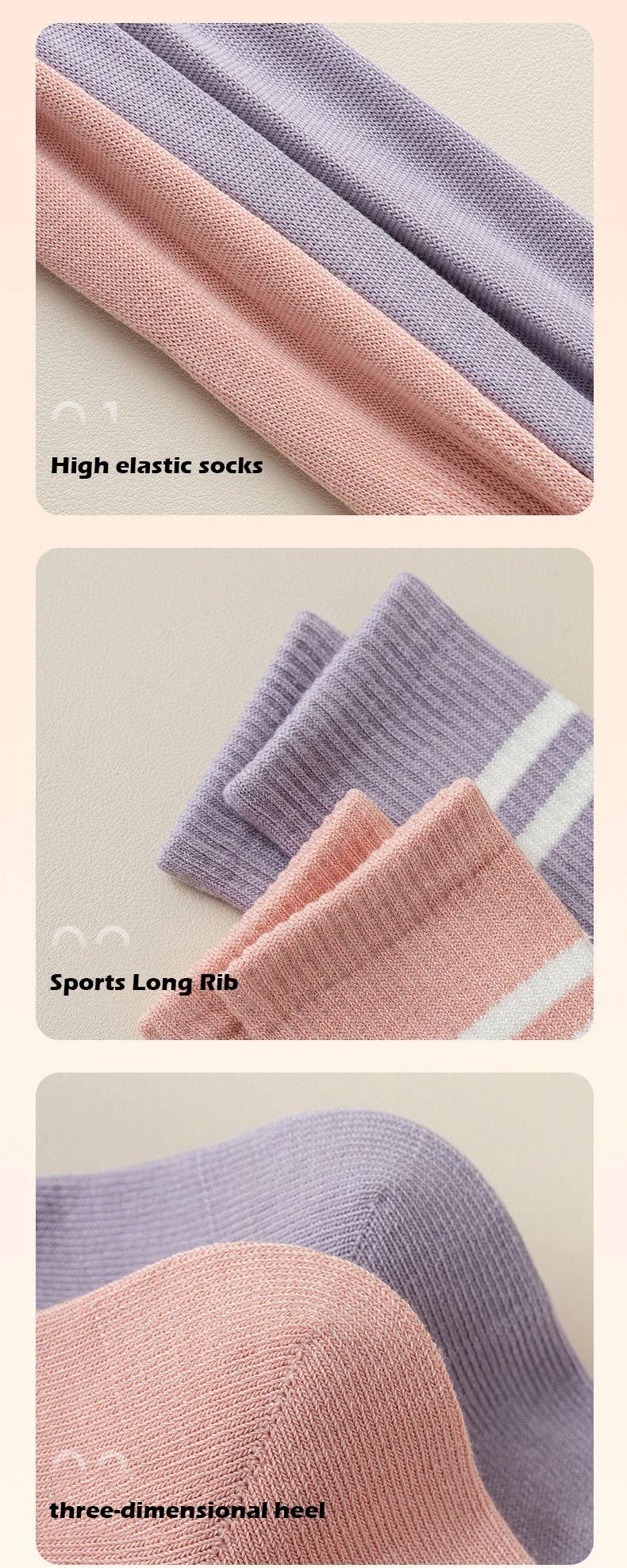 Belsize Activewear - Vendita all'ingrosso Calzini - Donna - Calzini antiscivolo per yoga e pilates14