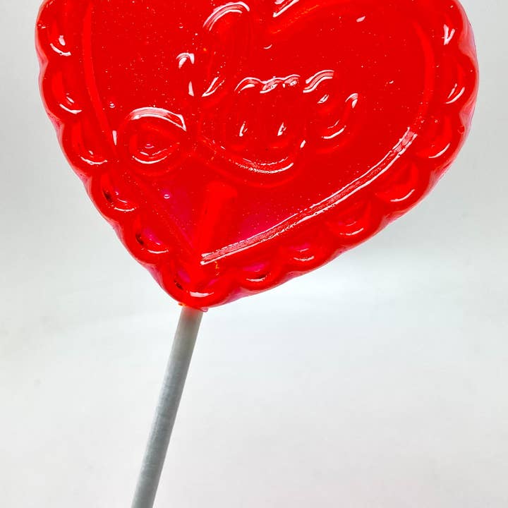 Lollipops by Candied Cakes - Wholesale Lollipop - LARGE 3 1/4" FILIGREE HEART LOLLIPOPS1