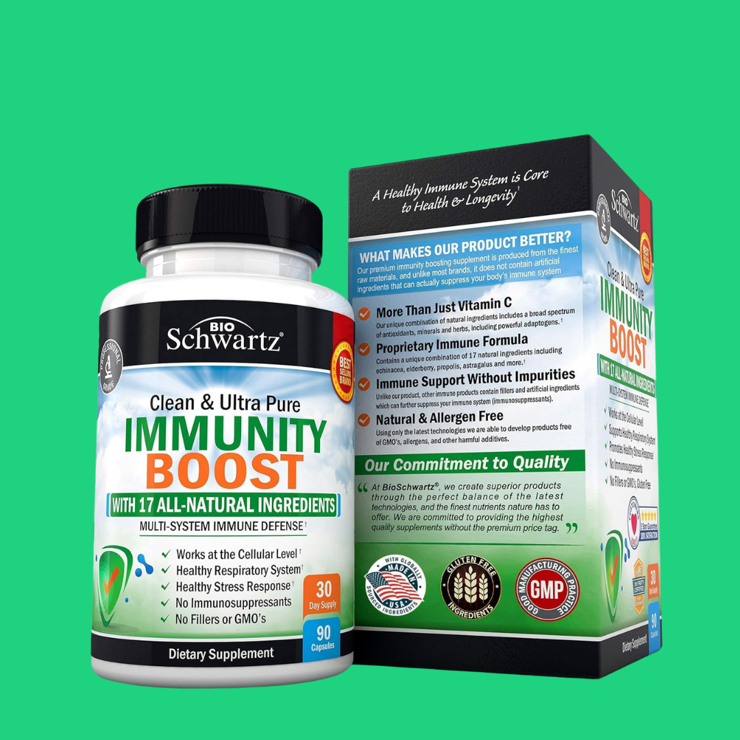 BioSchwartz - Wholesale Oral Supplement/Vitamin - Immune Support Boost: Vitamin C, Zinc & Elderberry (90 Cap)7