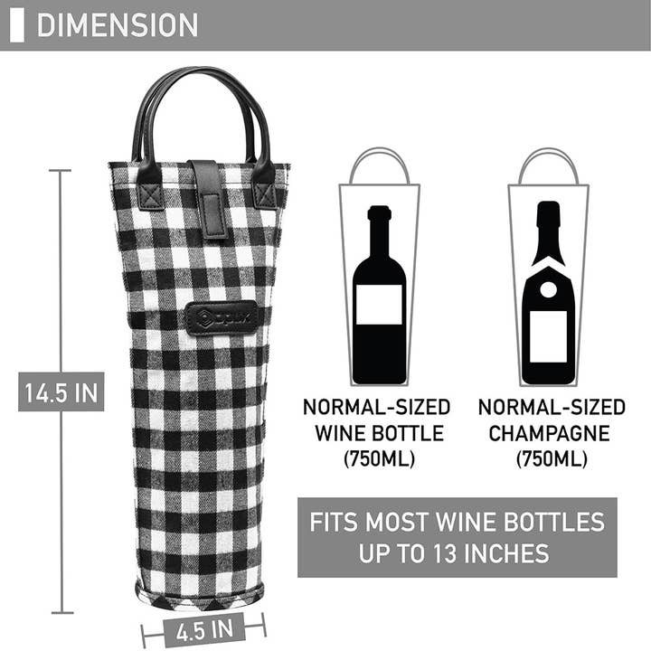 OPUX - Wholesale Wine tote - 1 Bottle Classic Wine Carrier Bag43