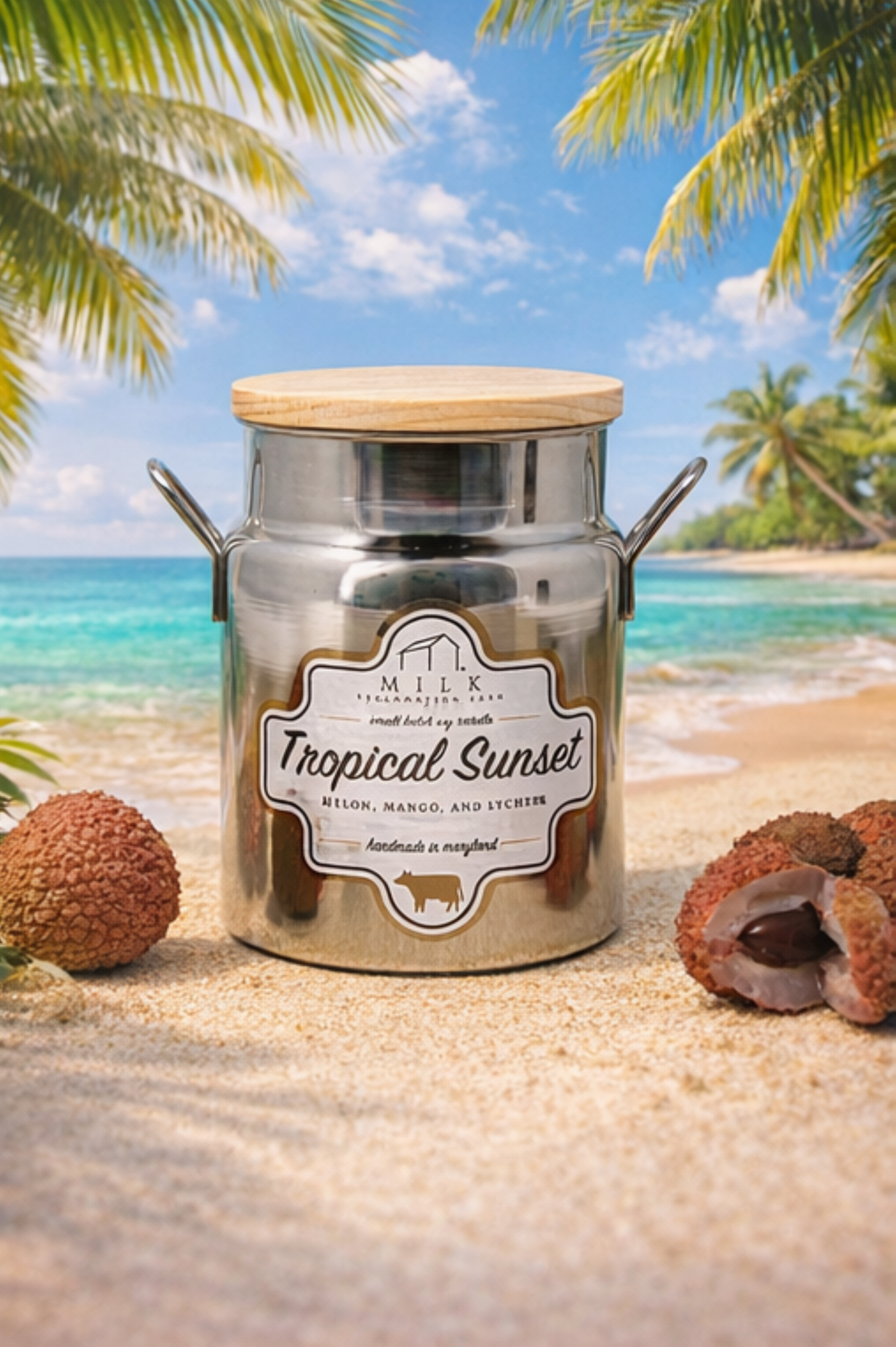 Milk Reclamation Barn - Wholesale Jar/Filled Candle - Stainless Milk Churn Candle - 12.5 oz76