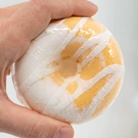 Donut Shaped Bath Bomb – Orange Creamsicle for a Cozy Bath for wholesale by Luxiny Products - Luxurious Bath and Body