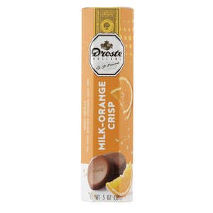 L&F Universal Goods - Wholesale Chocolate - Droste Milk Chocolate Orange Crisp Pastilles 12/3OZ0