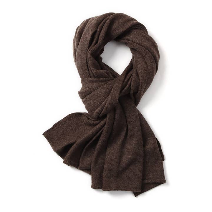 elenomad - Wholesale Scarf - Unisex - LOOSE EDGE - 100% Pure Cashmere Knitted Wrap Scarf , 60*180 cm7