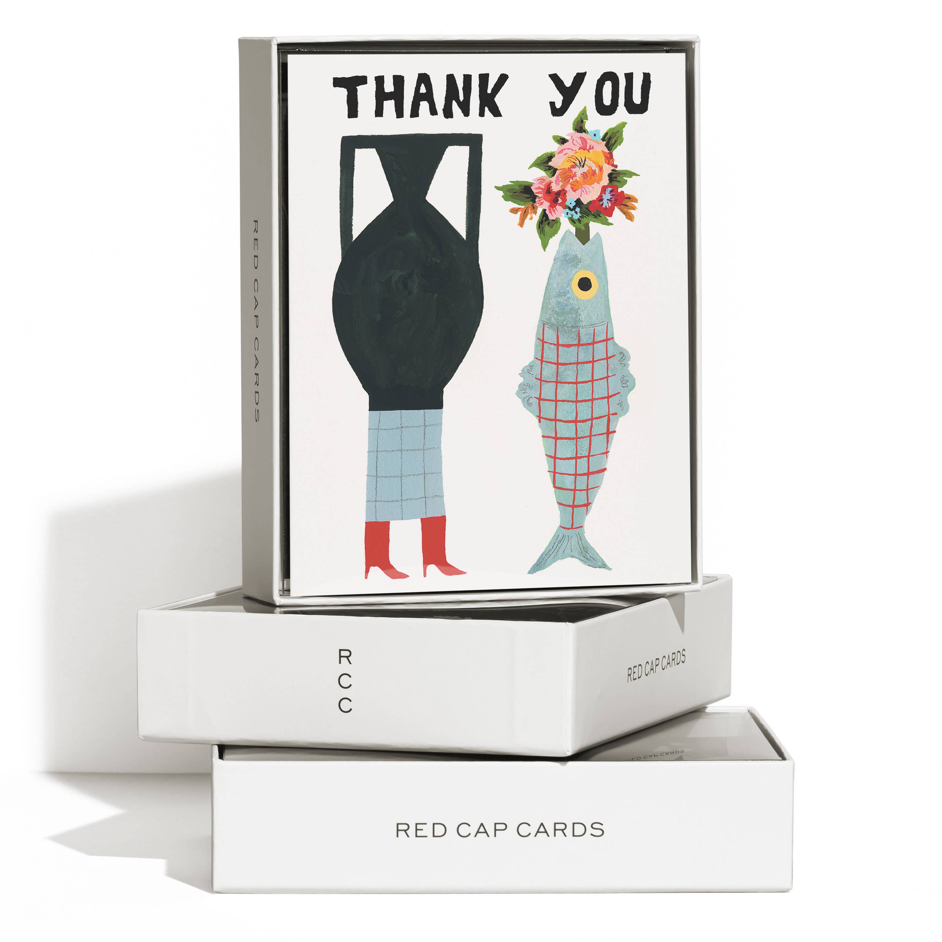 Red Cap Cards - Wholesale Thank You Card - Vases thank you greeting card1