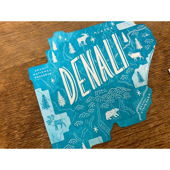 Noteworthy Paper & Press - Wholesale Postcard - Denali National Park Postcard4