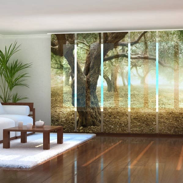 Lot de 6 rideaux à panneaux en olivier vieux de plusieurs siècles pour la vente par IlyDecor