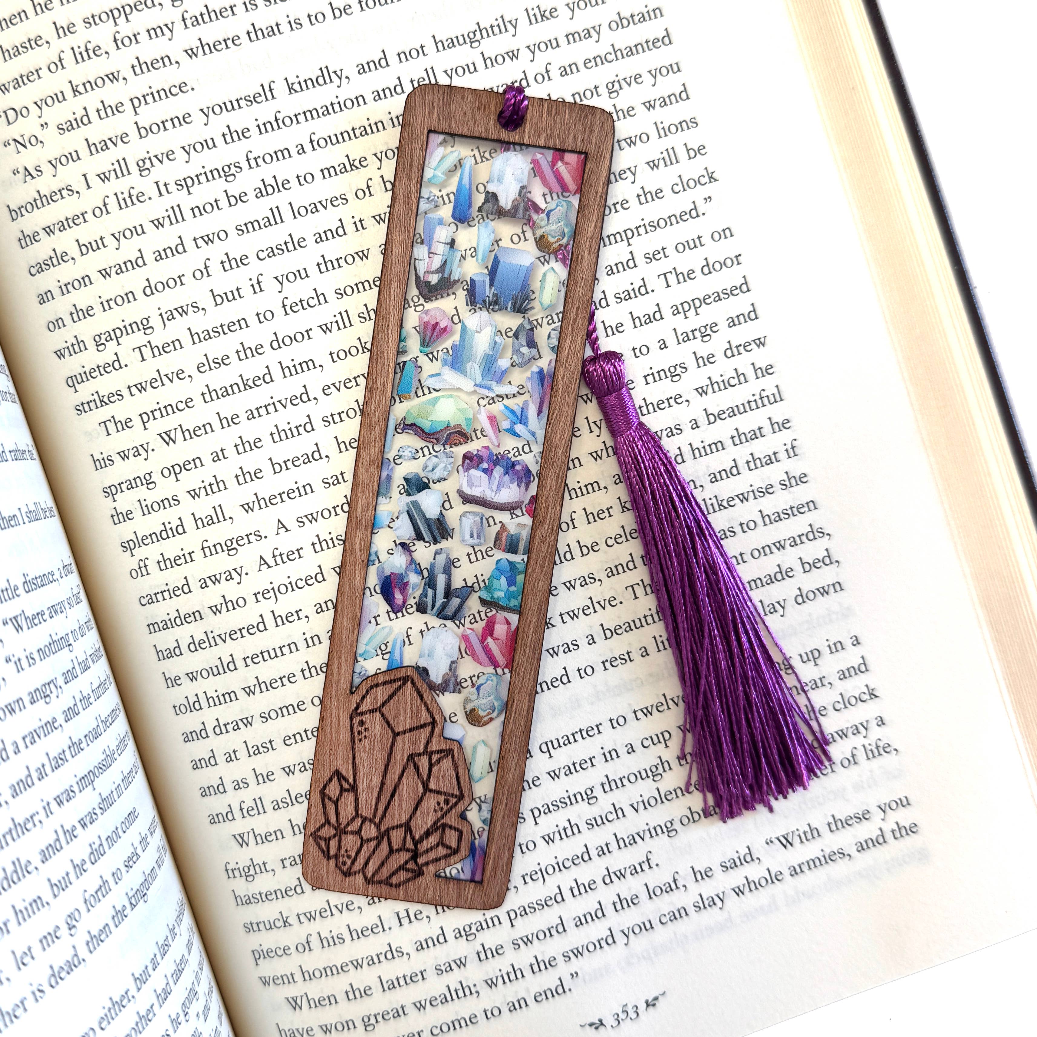 Art by Sharell - Wholesale Bookmark - Crystal Bookmark | Wood & Acrylic Tassel Bookmark3
