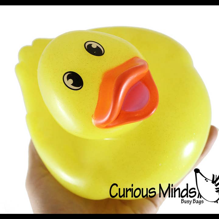 Curious Minds Toys - Wholesale Badspeelgoed - Baby - 1 Jumbo Glitter Rubbereendjes - Rubbereendjes - Leuke noviteit10