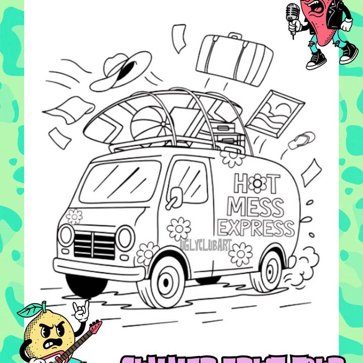 Mindful Colorings - Wholesale Colouring and activity book – adult - Coloring & Activity Book: Summer Fruit Tour6