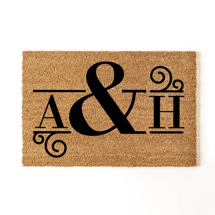 Custom Initial Doormat, Apartment Doormat, Home Decoration for wholesale by Aspol Print INC