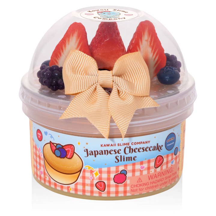 Japanese Cheesecake Slime (4pcs/case) for wholesale by Kawaii Slime Company
