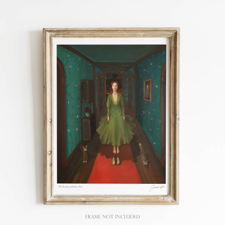 The Haunting of Harlow Hall. 8.5"x11" Art Print for wholesale by JANET HILL STUDIO