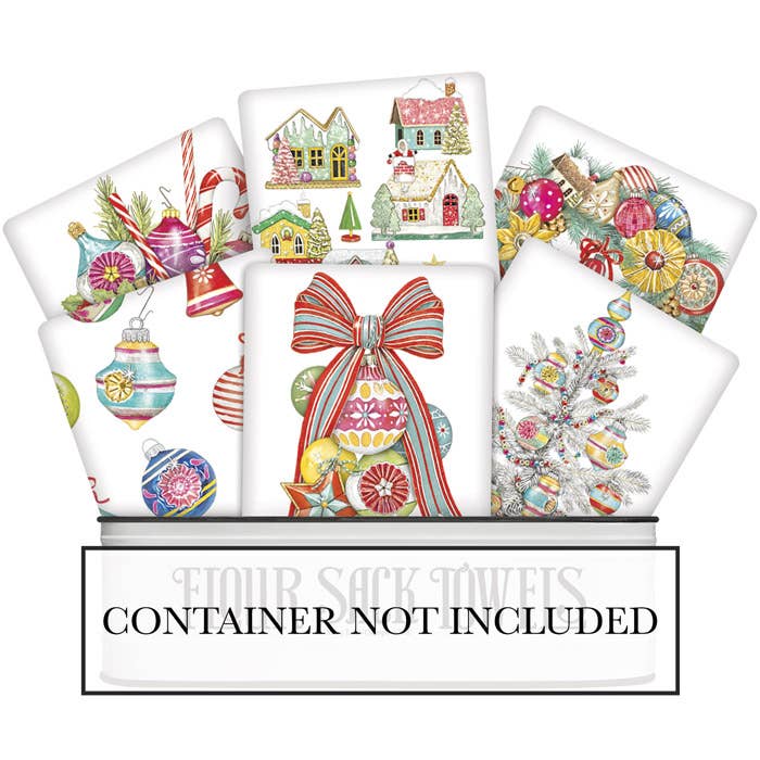 Holiday Ornaments Towel Unit Refill-12 for wholesale by Mary Lake-Thompson Ltd.