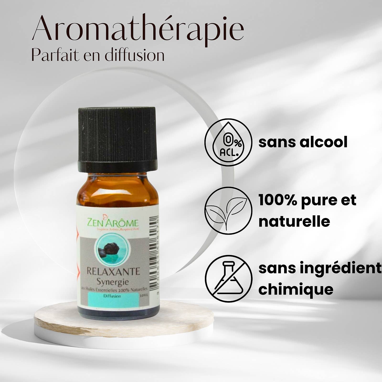 Zen'Arôme - Wholesale Essential Oil - Relaxing Essential Oil Synergy for Diffuser - 10 ml2