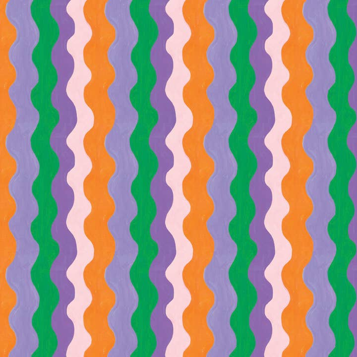 Carta da regalo a righe ondulate per la vendita all'ingrosso da parte di Ickaprint