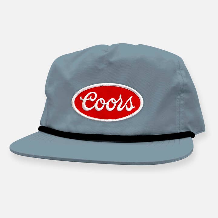 Webig Moto Company - Wholesale Flat Brim Cap - Unisex - BANQUET OG RED PATCH UNSTRUCTURED SNAPBACK HAT