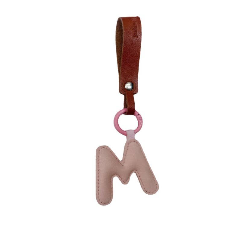 wandf – wholesale Purse/Bag Accessory - Unisex – Leather Letter Pendant Keychain For Handbag, Purse, Backpack8