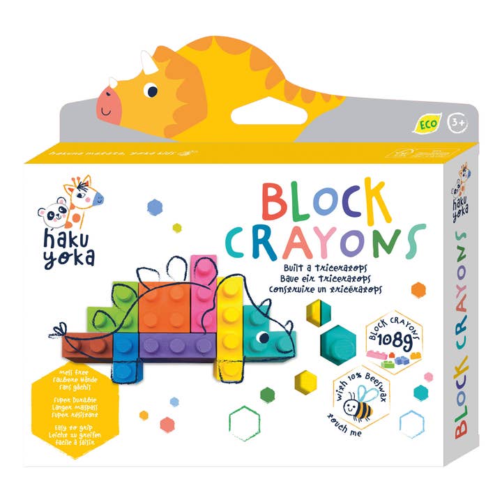 DAM - Wholesale Crayons - Kids & Baby - Haku Yoka - FULL Display Block Crayons, 99