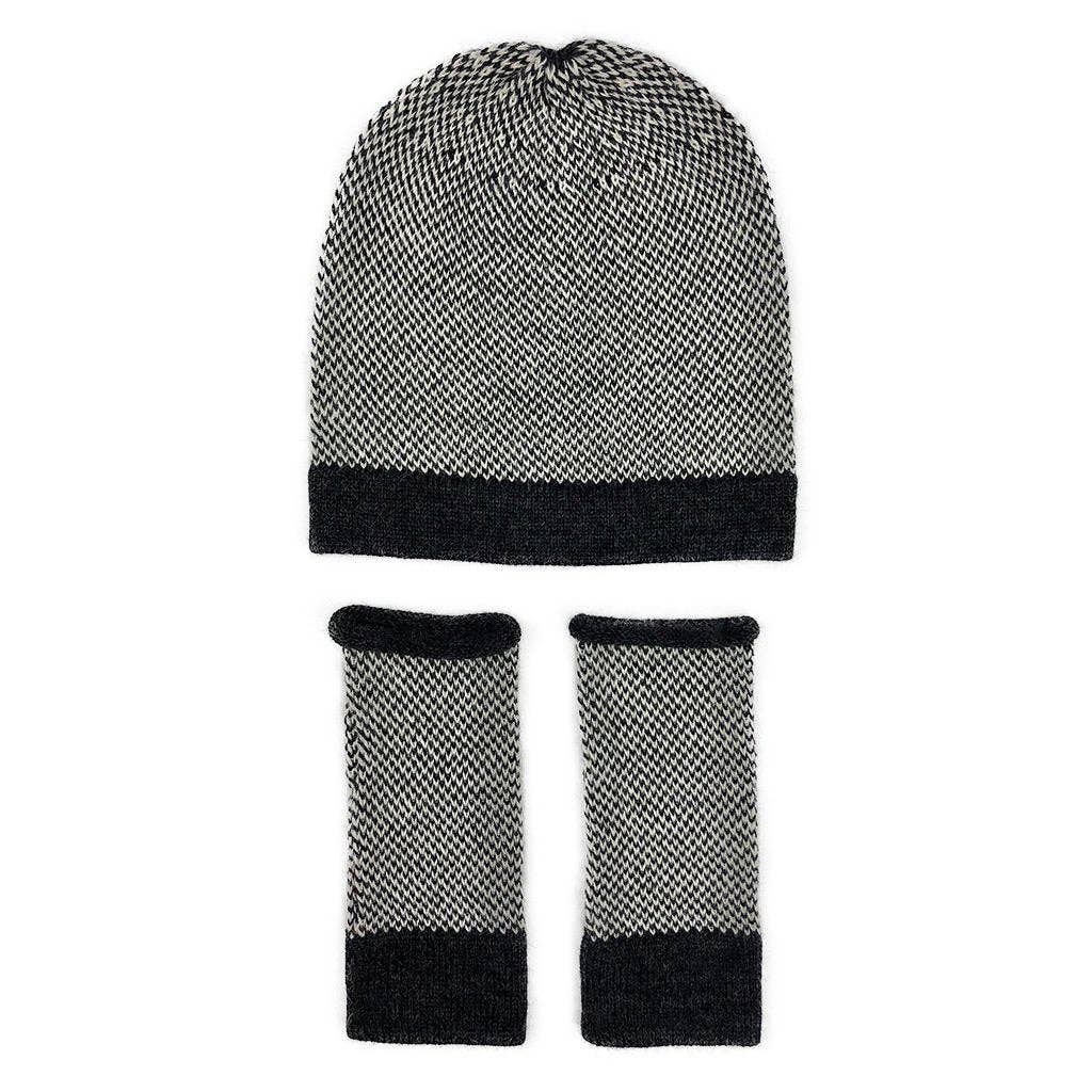 SLATE + SALT – Großhandel Beanie – Damen – Midnight Inwoven Alpaka Mütze3