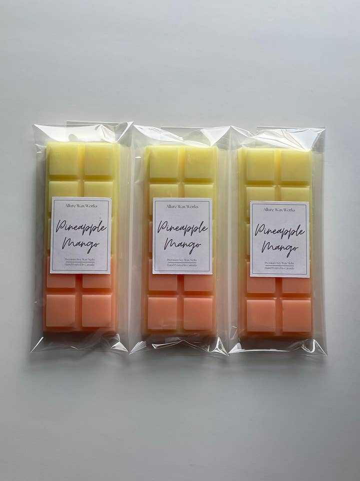 Pineapple Mango Snap Bar Wax Melts for wholesale by Allure Wax Works