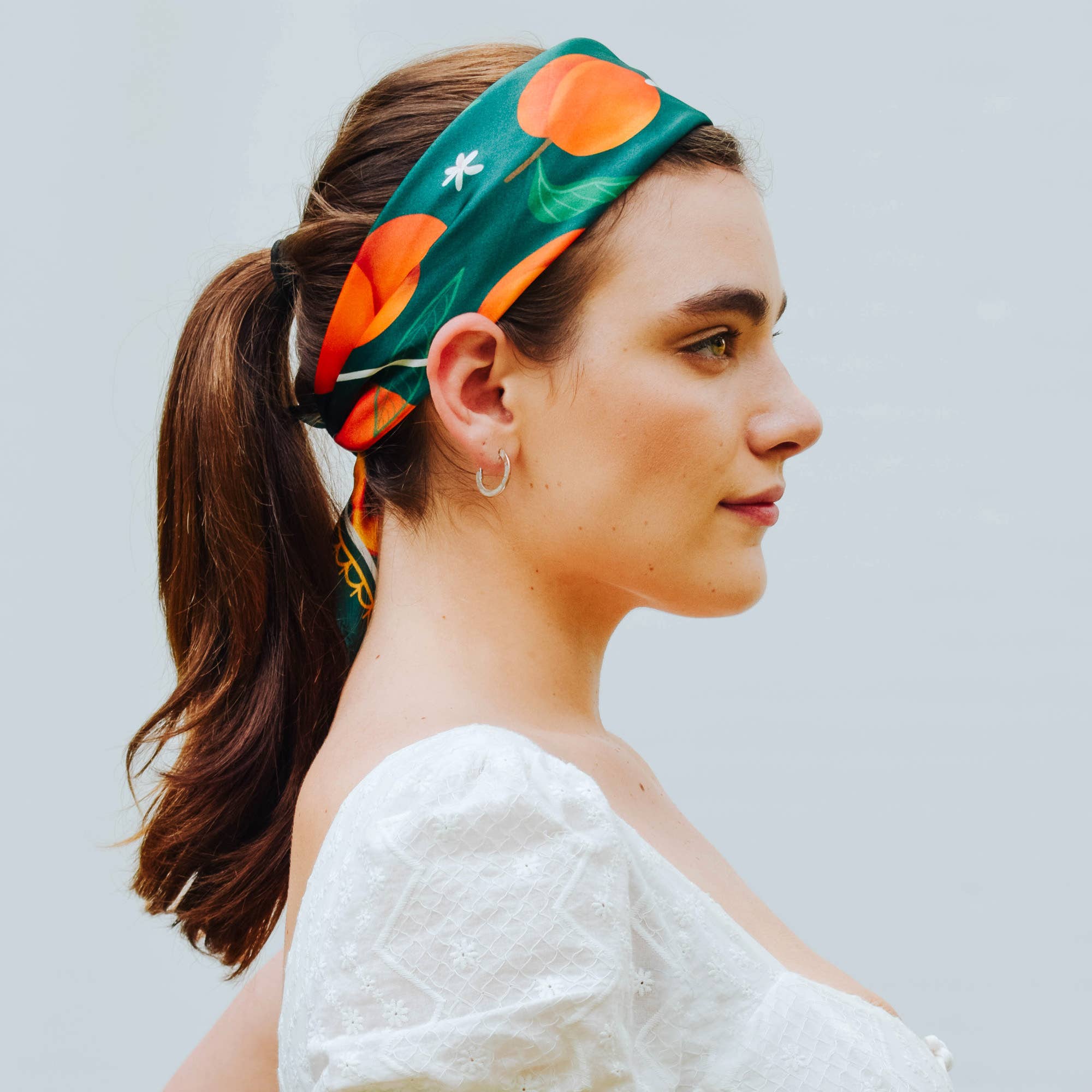 Arlo Goods - Vente Écharpe – femme - Foulard en soie pêche4