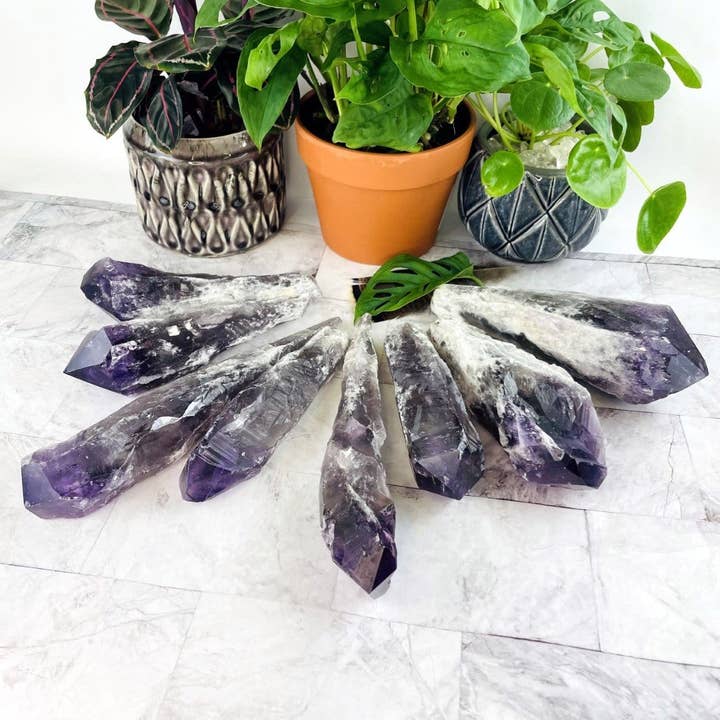 Rock Paradise - Wholesale Spiritual Stone/Crystal - Crystal Elestial Amethyst Large Wand2