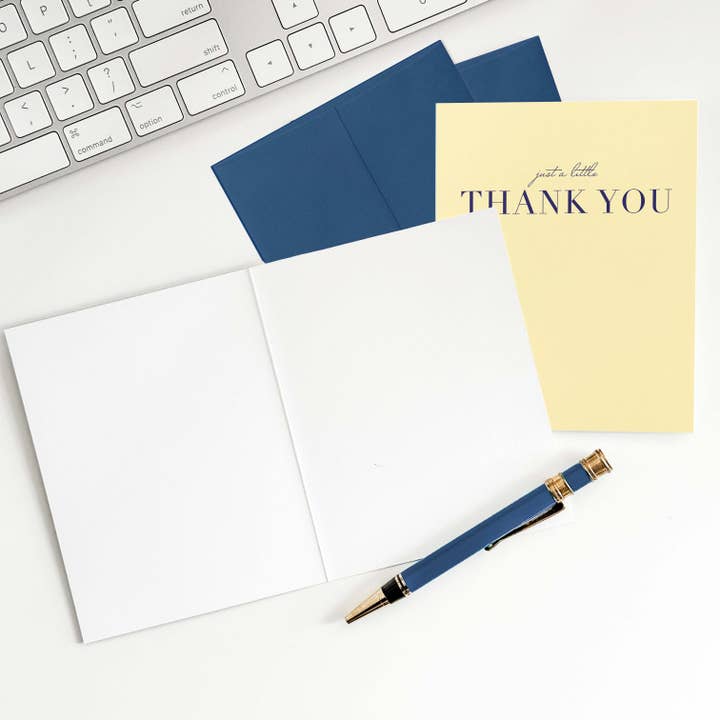 Blú Rose - Wholesale Thank You Card - Just a Little Thank You Greeting Card Set | Box of 85