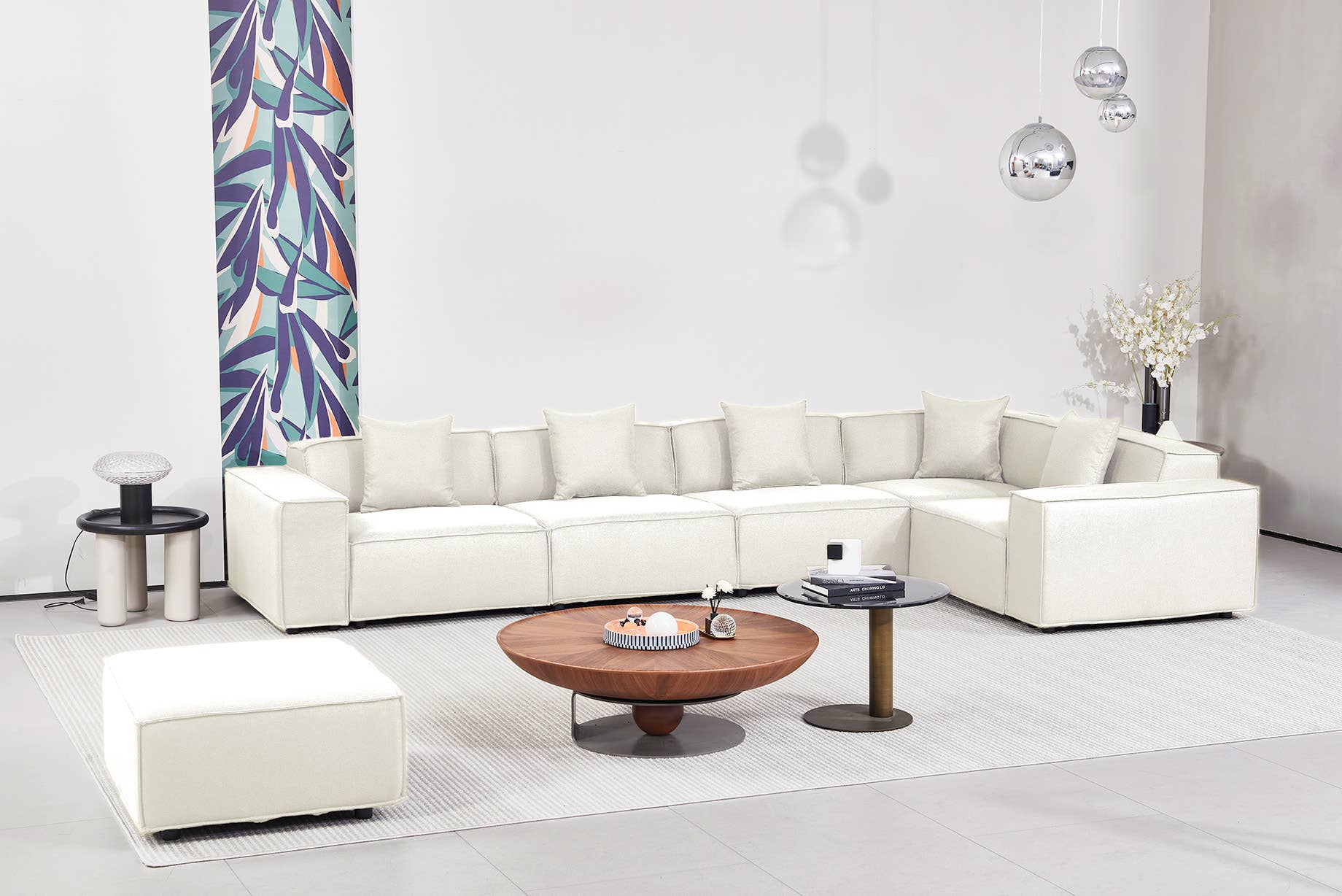 LivingTaste Home Inc - Wholesale Bank - Versaluxe modulaire driezitsbank in wit4