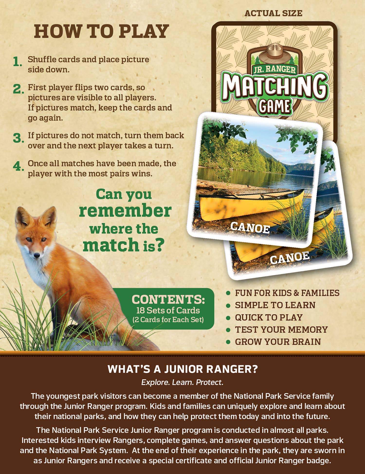 Masterpieces Puzzles - Wholesale Brain Game - Kids - Jr. Ranger Matching Game2