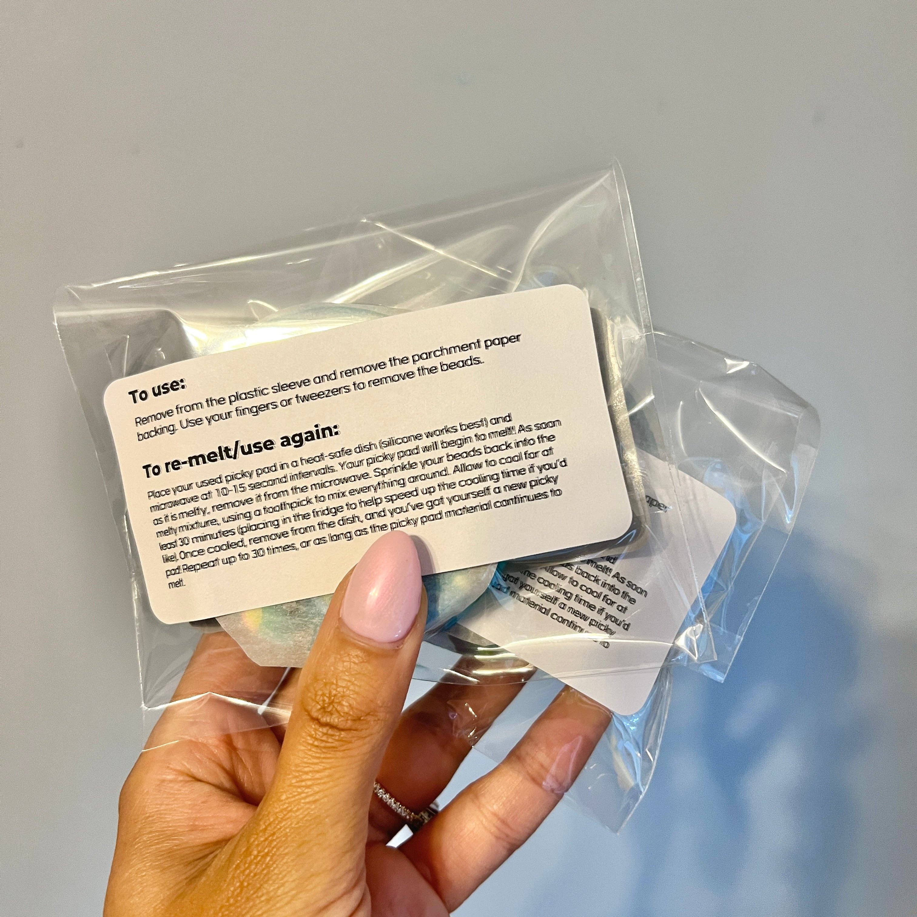 The Cozy Tangerine – Engroshandel Klistermærke – Genanvendelig picky pad | Sansestimulerende legetøj til hud- og hårplukning7