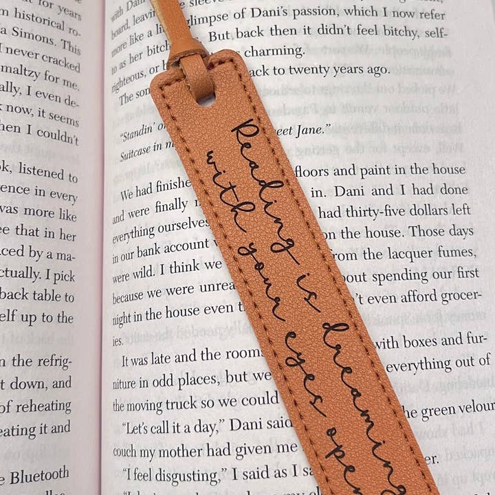 Write Me Wicked - Wholesale Bookmark - Reading is dreaming with your eyes open | Leather Bookmark