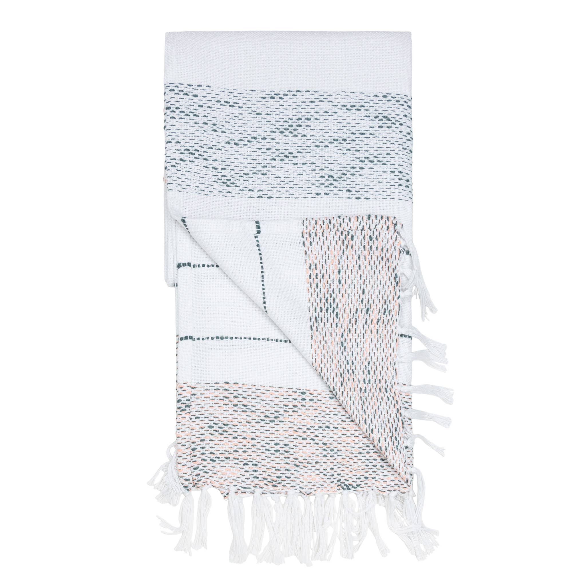 Elsie & Zoey – wholesale Prydnadsfilt – Tylanne 50x70" Inomhus/utomhus återvunnen vävd filt8