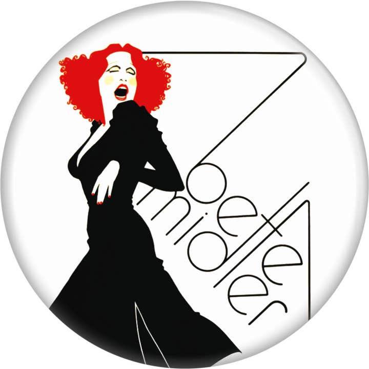 Square Deal Recordings & Supplies - Wholesale Lapel Pin/Button - Pin-on Button - 1.5 Inch - Midler, Bette - "Divine Miss M"