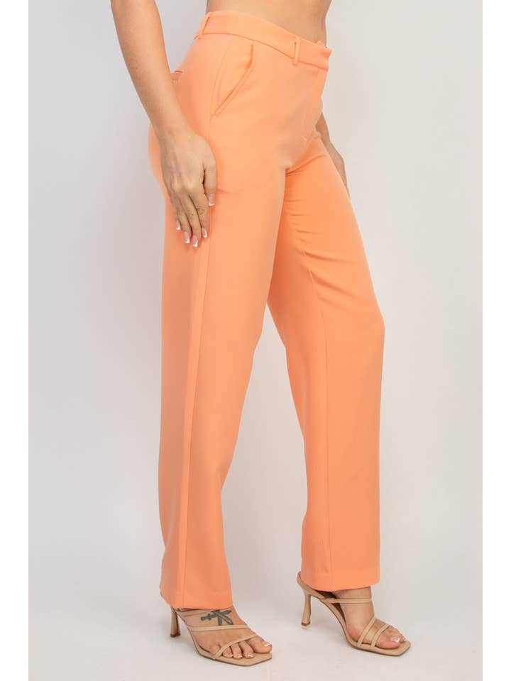ACG Los Angeles - Wholesale Pants - Women's - Women's Dressy Mid Rise Solid Pants