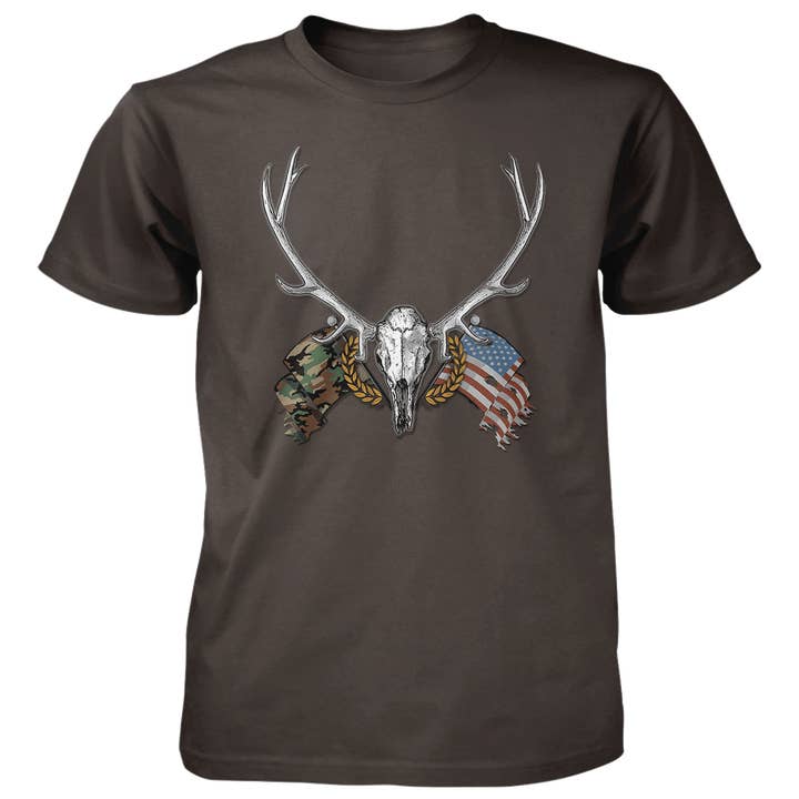 DA Elkschedel - 4,5 oz Katoenen T-shirt voor wholesale door Old Country Outfitters
