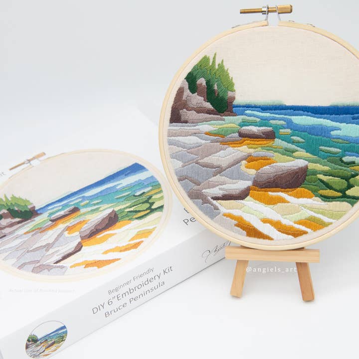 Angiels Art - Wholesale Embroidery/Cross Stitch Supplies - Bruce Peninsula DIY Embroidery Kit