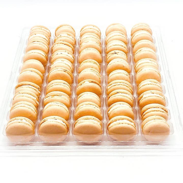 macaron centrale - Wholesale Cookie - 50 Pack Apricot French Macaron Value Pack