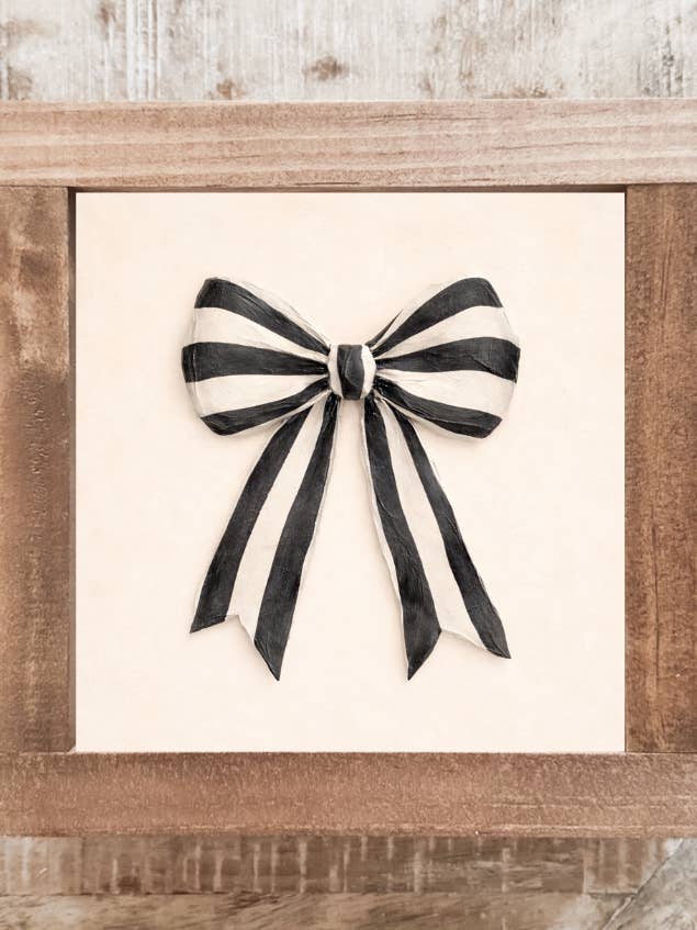 Black and White Bow | Valentine's Decor for wholesale by Lily and Sparrow
