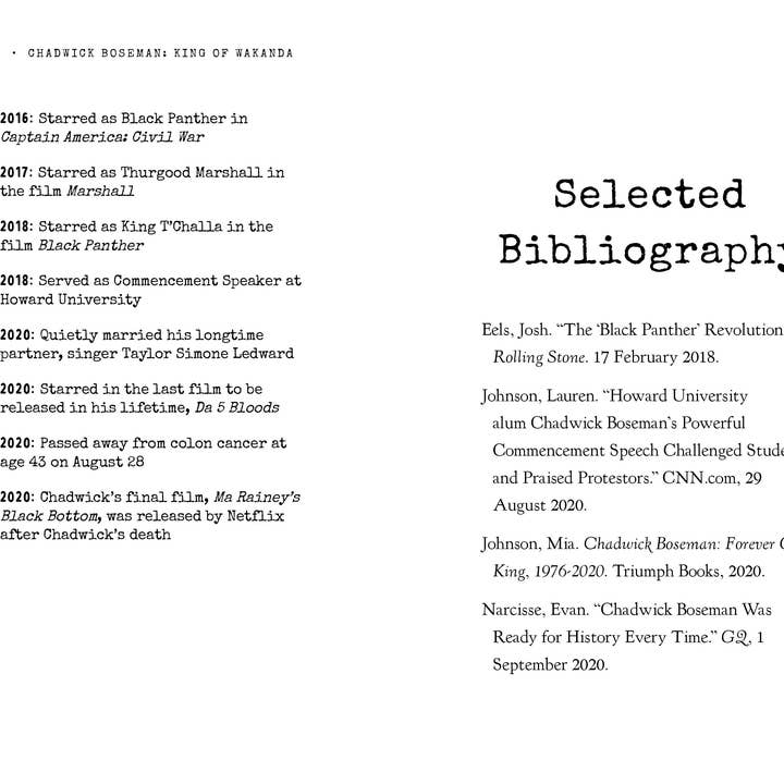 Bushel & Peck Books - Wholesale Biography & Memoir - Black History Heroes: Chadwick Boseman12