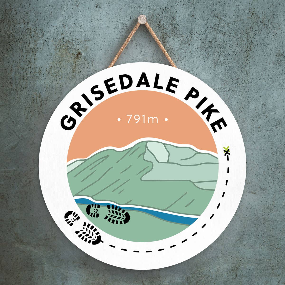 Vivid Squid Wholesale – wholesale Plaque – P6597 - Grisedale Pike 791m Mountain Hiking Lake District Il0